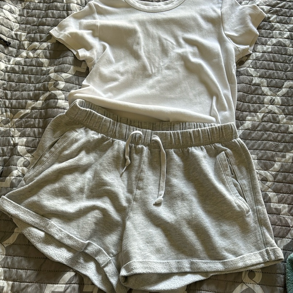 Grey Pink Shorts Only!